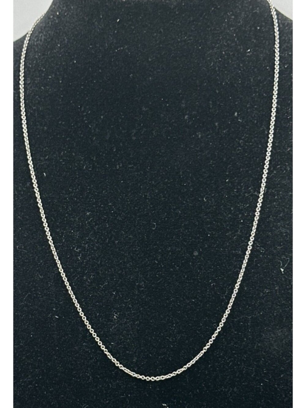 925 Sterling Silver James Avery Cable Link Chain Necklace 18"Viking Ship Mark